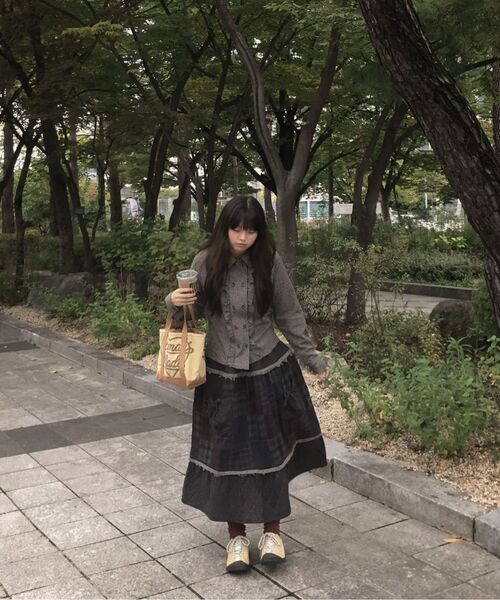 youthbath(ユースバース)の「Double Button Frill Check Shirt_black(シャツ/ブラウス・レディース・その他・SMALL/MEDIUM)」の8枚目の写真