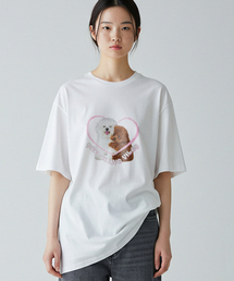 ポジティブバイブオーバーサイズTシャツ（ホワイト）