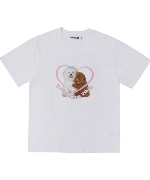 MATCHGLOBE(マッチグローブ)の「ポジティブバイブオーバーサイズTシャツ(ホワイト)(Tシャツ/カットソー・レディース・その他・FREE)」の5枚目の写真
