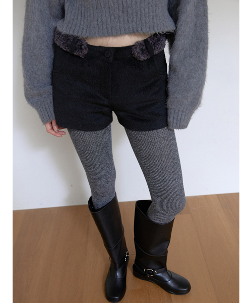 ASURA（アスラ）の「FUR BELT MICRO PANTS (BLACK)（その他パンツ・レディース・その他・SMALL/MEDIUM）」の6枚目の写真