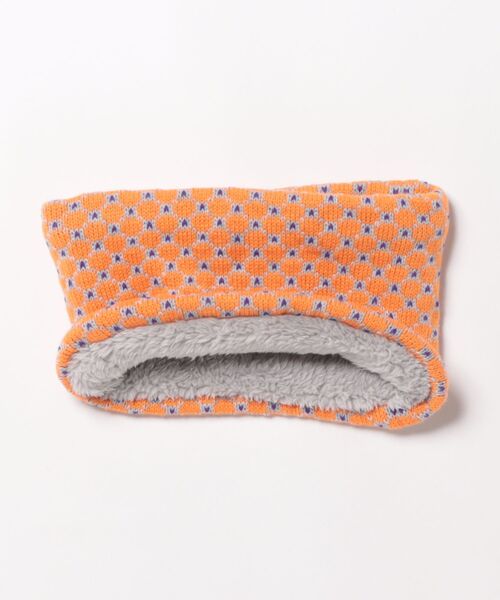 Ocean&Ground（オーシャン&グラウンド）の「ﾆｯﾄｳﾗﾎﾞｱﾏﾙﾁﾊﾟﾀｰﾝﾈｯｸｳｫｰﾏｰ（ネックウォーマー/スヌード・キッズ・ダークネイビー/グリーン/レオパード/ライトグレー/ピンク/レッド/オレンジ/アイボリー/ブラック/オフホワイト・FREE）」の12枚目の写真