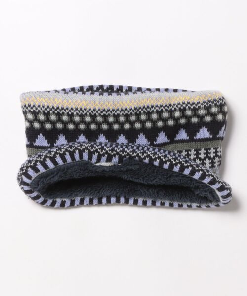 Ocean&Ground（オーシャン&グラウンド）の「ﾆｯﾄｳﾗﾎﾞｱﾏﾙﾁﾊﾟﾀｰﾝﾈｯｸｳｫｰﾏｰ（ネックウォーマー/スヌード・キッズ・ダークネイビー/グリーン/レオパード/ライトグレー/ピンク/レッド/オレンジ/アイボリー/ブラック/オフホワイト・FREE）」の16枚目の写真