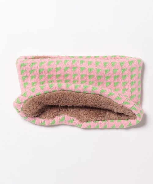 Ocean&Ground（オーシャン&グラウンド）の「ﾆｯﾄｳﾗﾎﾞｱﾏﾙﾁﾊﾟﾀｰﾝﾈｯｸｳｫｰﾏｰ（ネックウォーマー/スヌード・キッズ・ダークネイビー/グリーン/レオパード/ライトグレー/ピンク/レッド/オレンジ/アイボリー/ブラック/オフホワイト・FREE）」の17枚目の写真