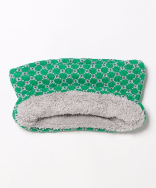 Ocean&Ground（オーシャン&グラウンド）の「ﾆｯﾄｳﾗﾎﾞｱﾏﾙﾁﾊﾟﾀｰﾝﾈｯｸｳｫｰﾏｰ（ネックウォーマー/スヌード・キッズ・ダークネイビー/グリーン/レオパード/ライトグレー/ピンク/レッド/オレンジ/アイボリー/ブラック/オフホワイト・FREE）」の20枚目の写真