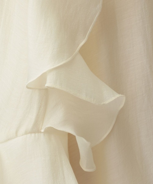 A part by（アパートバイ）の「【セレモニー】Ｃ＊フリルスリーブブラウス（シャツ/ブラウス・レディース・ブラック/アイボリー・FREE）」の11枚目の写真