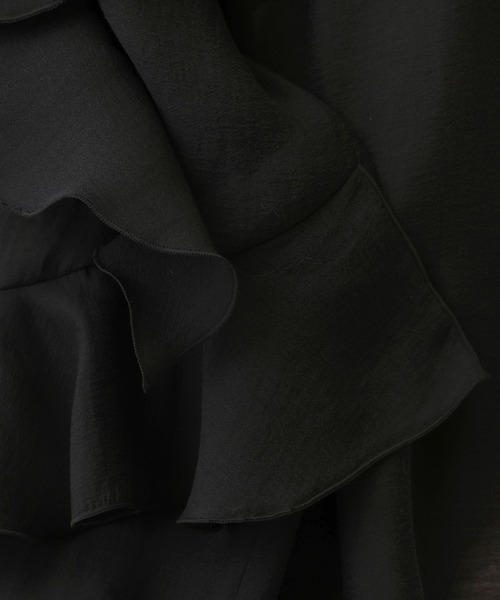 A part by（アパートバイ）の「【セレモニー】Ｃ＊フリルスリーブブラウス（シャツ/ブラウス・レディース・ブラック/アイボリー・FREE）」の12枚目の写真