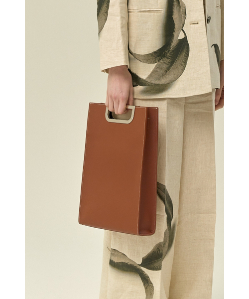 PROXY.L（プロキシエル）の「Metal Grip Slim Briefcase (Brown/Silver)（ビジネスバッグ・メンズ・その他・FREE）」の3枚目の写真