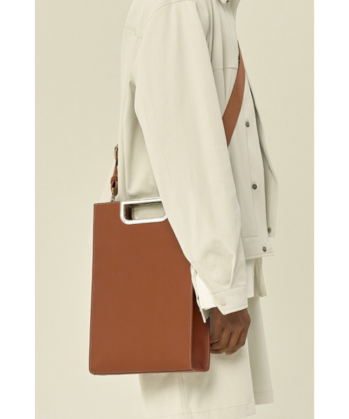 PROXY.L（プロキシエル）の「Metal Grip Slim Briefcase (Brown/Silver)（ビジネスバッグ・メンズ・その他・FREE）」の4枚目の写真