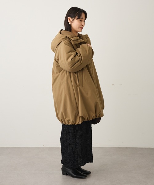 CRAFT STANDARD BOUTIQUE(クラフトスタンダードブティック)の「ボリューム中綿ミディコート ◆(ダウンジャケット/コート・レディース・ブラック/カーキ・FREE)」の11枚目の写真
