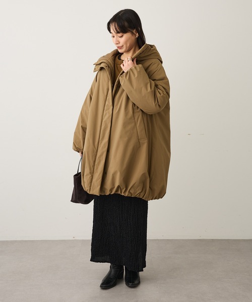 CRAFT STANDARD BOUTIQUE(クラフトスタンダードブティック)の「ボリューム中綿ミディコート ◆(ダウンジャケット/コート・レディース・ブラック/カーキ・FREE)」の12枚目の写真