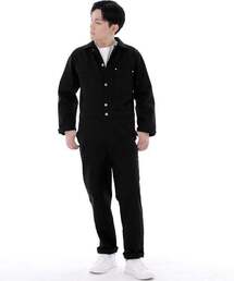 SAINTCREW（セントクルー）の「シティボーイ ボタン ジャンプスーツ CBB-507 ブラック（つなぎ/オールインワン・メンズ）」