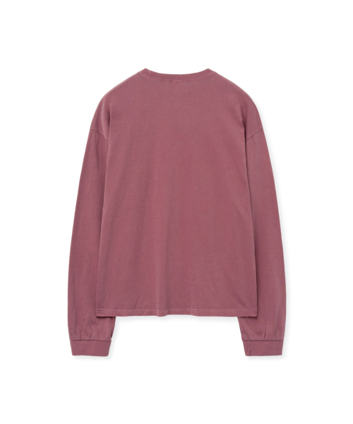 STENDS（ステンズ）の「[M~4XL] ピグメントロングスリーブポケットTシャツ_レッド（Tシャツ/カットソー・メンズ・その他・XX-LARGE/XXX-LARGE/MEDIUM/X-LARGE/XXXX-LARGE/LARGE）」の10枚目の写真