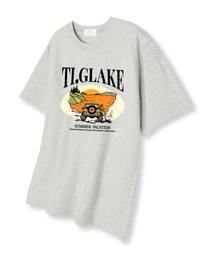 サンセットオフロード オーバーサイズ 半袖Tシャツ オートミール