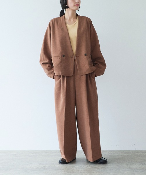 yuni(ユニ )の「●SAKURA pepper/Polyester no sleeves Knit(Tシャツ/カットソー・レディース・グリーン/イエロー/オリーブ/ブラック・FREE)」の11枚目の写真
