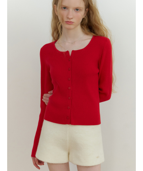 RE_L(リエル)の「Loe wool cardigan (red)(カーディガン/ボレロ・レディース・その他・FREE)」の4枚目の写真