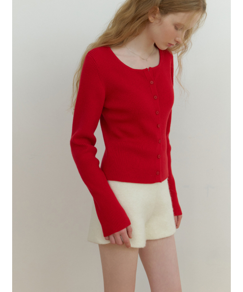 RE_L(リエル)の「Loe wool cardigan (red)(カーディガン/ボレロ・レディース・その他・FREE)」の6枚目の写真
