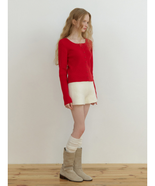 RE_L(リエル)の「Loe wool cardigan (red)(カーディガン/ボレロ・レディース・その他・FREE)」の7枚目の写真