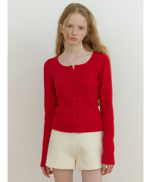 RE_L(リエル)の「Loe wool cardigan (red)(カーディガン/ボレロ・レディース・その他・FREE)」の2枚目の写真