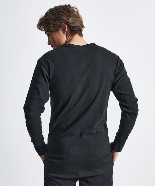 SILVER BULLET(シルバーバレット)の「『JEMORGAN LONG JOHNS/ジェーイーモーガンロングジョーンズ』ヘンリーネック長袖Tシャツ【+】(Tシャツ/カットソー・メンズ・ブラック/チャコールグレー/グレー/ホワイト・XL/L/M/S)」の9枚目の写真