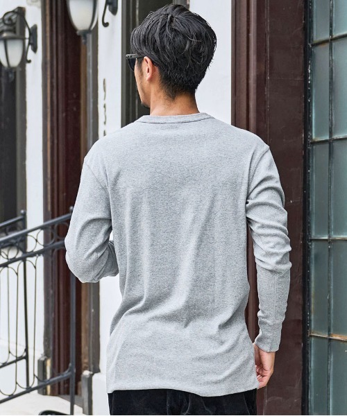 SILVER BULLET(シルバーバレット)の「『JEMORGAN LONG JOHNS/ジェーイーモーガンロングジョーンズ』ヘンリーネック長袖Tシャツ【+】(Tシャツ/カットソー・メンズ・ブラック/チャコールグレー/グレー/ホワイト・XL/L/M/S)」の14枚目の写真