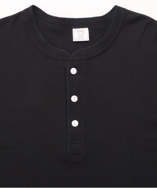 SILVER BULLET(シルバーバレット)の「『JEMORGAN LONG JOHNS/ジェーイーモーガンロングジョーンズ』ヘンリーネック長袖Tシャツ【+】(Tシャツ/カットソー・メンズ・ブラック/チャコールグレー/グレー/ホワイト・XL/L/M/S)」の15枚目の写真
