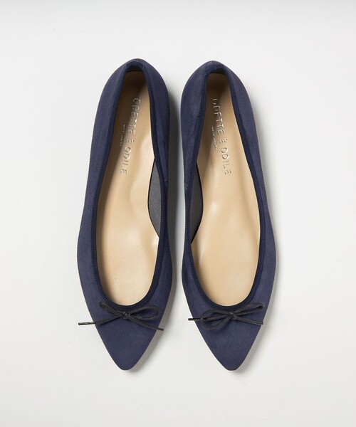 ODETTE E ODILE（オデットエオディール）の「【WEB限定】ポインテッドバレリーナ フラット15■↑（バレエシューズ・レディース・ネイビー/ゴールド/その他1・23.5cm/23cm/22.5cm/22cm/25cm/24.5cm/24cm）」の2枚目の写真