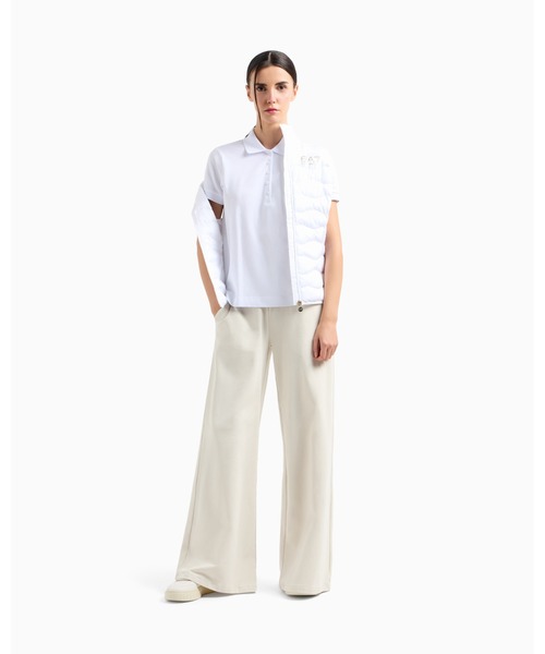 EMPORIO ARMANI EA7（エンポリオアルマーニイーエーセブン）の「<オンライン限定>【エンポリオ アルマーニ EA7】Core Lady ポロシャツ ストレッチコットンジャージー（ポロシャツ・レディース・ブラック/ホワイト/ネイビー・MEDIUM/SMALL/X-SMALL）」の5枚目の写真