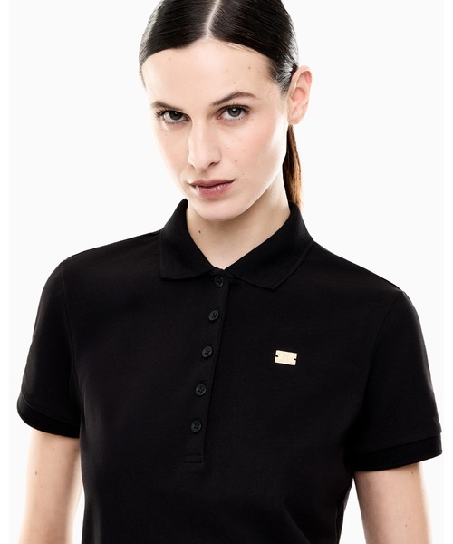 EMPORIO ARMANI EA7（エンポリオアルマーニイーエーセブン）の「<オンライン限定>【エンポリオ アルマーニ EA7】Core Lady ポロシャツ ストレッチコットンジャージー（ポロシャツ・レディース・ブラック/ホワイト/ネイビー・MEDIUM/SMALL/X-SMALL）」の11枚目の写真