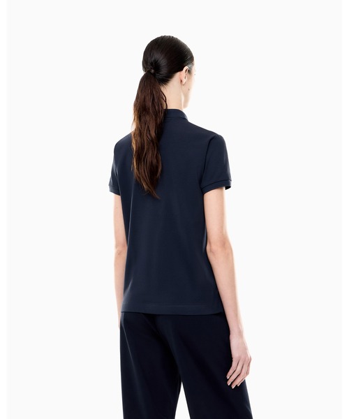 EMPORIO ARMANI EA7（エンポリオアルマーニイーエーセブン）の「<オンライン限定>【エンポリオ アルマーニ EA7】Core Lady ポロシャツ ストレッチコットンジャージー（ポロシャツ・レディース・ブラック/ホワイト/ネイビー・MEDIUM/SMALL/X-SMALL）」の6枚目の写真