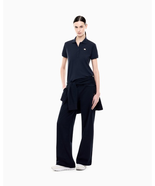 EMPORIO ARMANI EA7（エンポリオアルマーニイーエーセブン）の「<オンライン限定>【エンポリオ アルマーニ EA7】Core Lady ポロシャツ ストレッチコットンジャージー（ポロシャツ・レディース・ブラック/ホワイト/ネイビー・MEDIUM/SMALL/X-SMALL）」の8枚目の写真