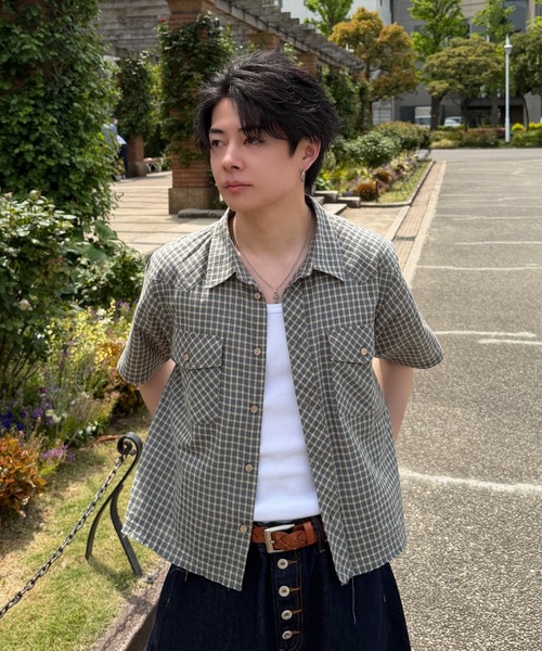 Western Check Short Shirt - ウエスタンチェックショートシャツ
