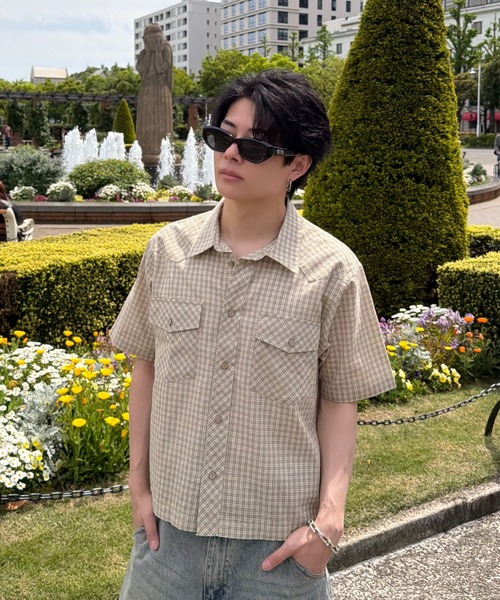 ADAMASTE(アダマスト)の「Western Check Short Shirt - ウエスタンチェックショートシャツ(シャツ/ブラウス・メンズ・ブラウン系その他/ベージュ系その他/グリーン系その他・MEDIUM/LARGE)」の22枚目の写真
