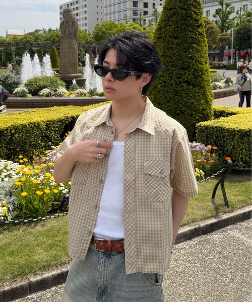 ADAMASTE(アダマスト)の「Western Check Short Shirt - ウエスタンチェックショートシャツ(シャツ/ブラウス・メンズ・ブラウン系その他/ベージュ系その他/グリーン系その他・MEDIUM/LARGE)」の21枚目の写真