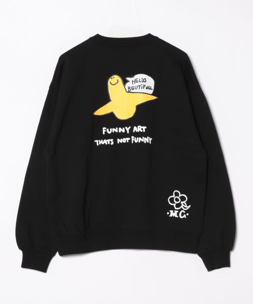 Port(ポート)の「【 Mark Gonzales / マークゴンザレス 】 DAISY ゴンバト スウェット トレーナー(スウェット・メンズ・ブラック/杢グレー/ホワイト・M/L/XL)」の4枚目の写真