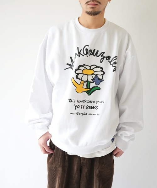 Port(ポート)の「【 Mark Gonzales / マークゴンザレス 】 DAISY ゴンバト スウェット トレーナー(スウェット・メンズ・ブラック/杢グレー/ホワイト・M/L/XL)」の7枚目の写真