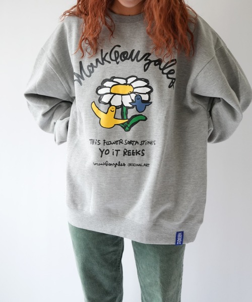 Port(ポート)の「【 Mark Gonzales / マークゴンザレス 】 DAISY ゴンバト スウェット トレーナー(スウェット・メンズ・ブラック/杢グレー/ホワイト・M/L/XL)」の18枚目の写真
