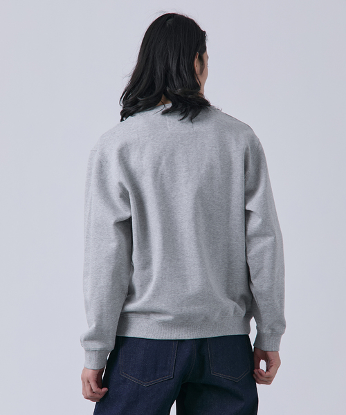 B.C STOCK（ベーセーストック）の「【PLANET OF EARTH】 ビッグフラワーエンブロイダリースウェット（スウェット・メンズ・アイボリー/オートミール/チャコールグレー/グレー・MEDIUM/LARGE）」の8枚目の写真