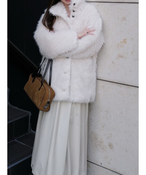 セール】shaggy over sized short coat（その他アウター）｜celon