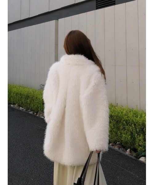 セール】shaggy over sized short coat（その他アウター）｜celon
