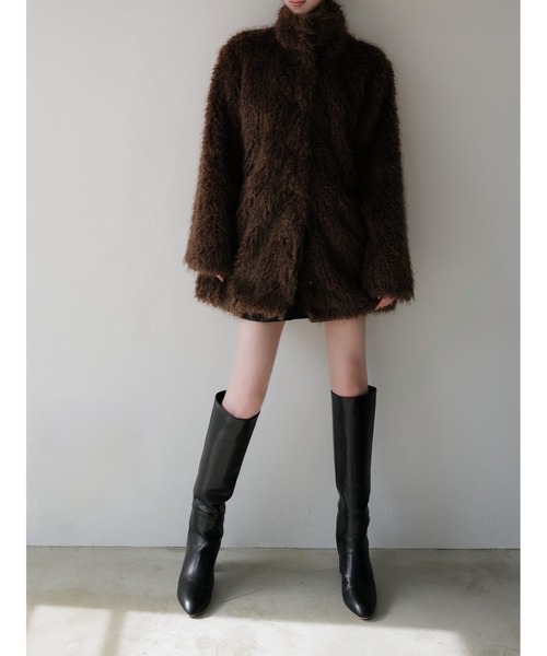 セール】shaggy over sized short coat（その他アウター）｜celon