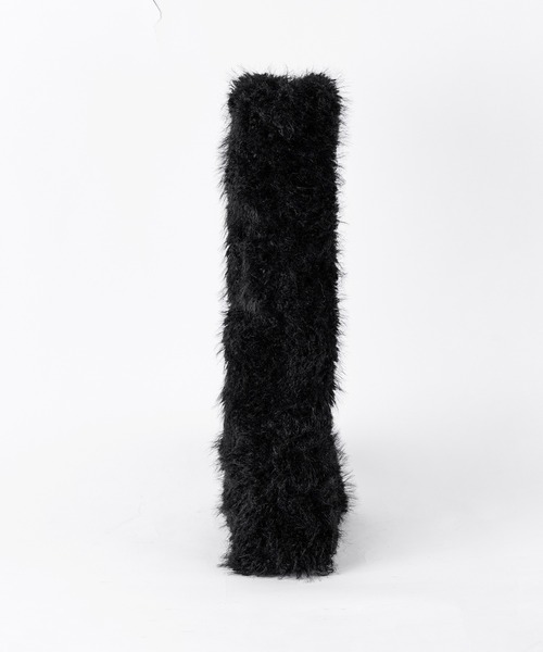 me+em select(ミームセレクト)の「※※【 2color 】厚底フェイクシャギーファーロングブーツ / platform fake shaggy fur long boots(ブーツ・レディース・アイボリー/ブラック・39/38/37)」の11枚目の写真