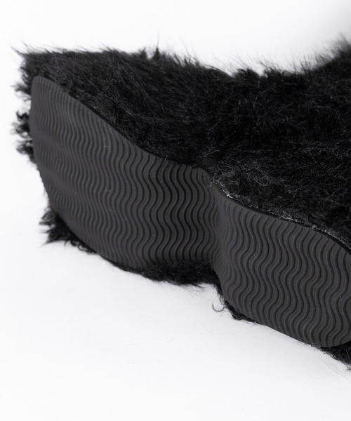 me+em select(ミームセレクト)の「※※【 2color 】厚底フェイクシャギーファーロングブーツ / platform fake shaggy fur long boots(ブーツ・レディース・アイボリー/ブラック・39/38/37)」の14枚目の写真
