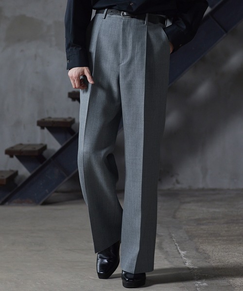 CLEL core.】Super 100s Bishu Wool Slacks / スーパー100s 尾州ウール