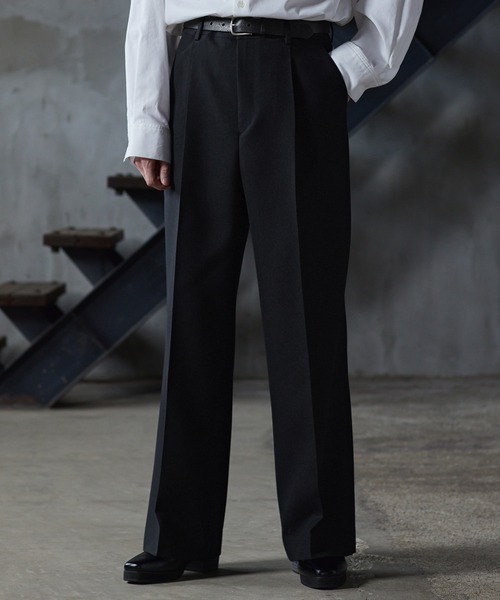 CLEL core.】Super 100s Bishu Wool Slacks / スーパー100s 尾州ウール