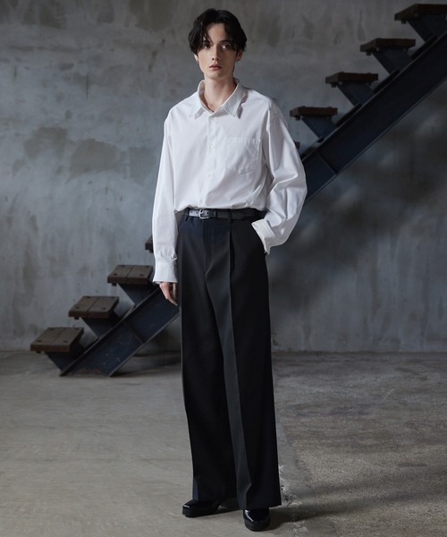 CLEL（クレイル）の「【CLEL core.】Super 100s Bishu Wool Slacks / スーパー100s 尾州ウールスラックス（スラックス・メンズ・ブラック/グレー・L/M/S）」の21枚目の写真