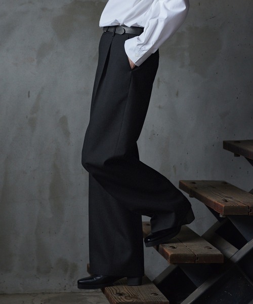 CLEL（クレイル）の「【CLEL core.】Super 100s Bishu Wool Slacks / スーパー100s 尾州ウールスラックス（スラックス・メンズ・ブラック/グレー・L/M/S）」の22枚目の写真