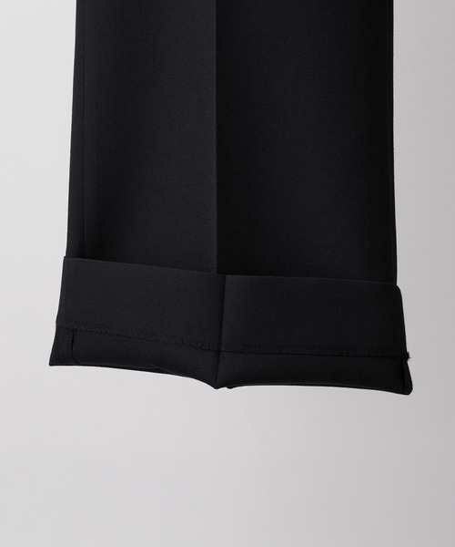 CLEL（クレイル）の「【CLEL core.】Super 100s Bishu Wool Slacks / スーパー100s 尾州ウールスラックス（スラックス・メンズ・ブラック/グレー・L/M/S）」の6枚目の写真