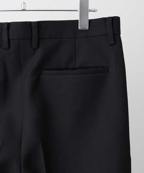 CLEL（クレイル）の「【CLEL core.】Super 100s Bishu Wool Slacks / スーパー100s 尾州ウールスラックス（スラックス・メンズ・ブラック/グレー・L/M/S）」の13枚目の写真