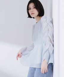 NATURAL BEAUTY BASIC（ナチュラルビューティーベーシック）の「◇シアーペプラムブラウス（シャツ/ブラウス）」