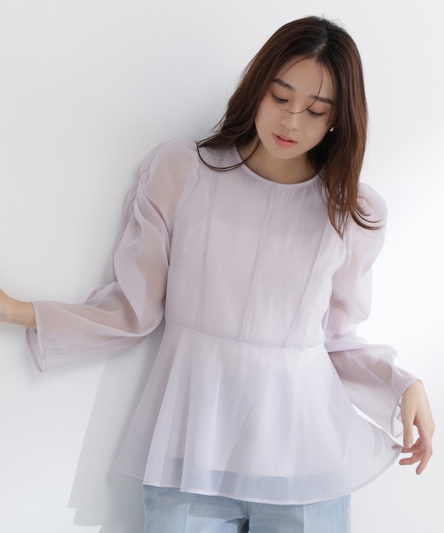 ◇シアーペプラムブラウス（シャツ/ブラウス）｜NATURAL BEAUTY BASIC